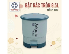 Thùng rác nhựa đạp chân thông minh Arigato 8.5Lít Nhựa Việt Nhật Cao Cấp 8022 (T6) (Cái)