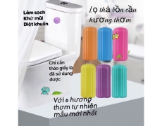 Lọ thả bồn cầu 4 màu: diệt khuẩn khử mùi làm thơm toilet phiên bản mới với 4 màu hình trụ xương rồng