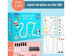 Đồ chơi Montessori, vở tập viết sách tập viết xóa được 64 chi tiết cho bé từ 2+ (T36) (Cái)