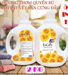 Nước giặt xả hương nước hoa Pháp EnCare 5in1 can 2kg (T10) (Can)