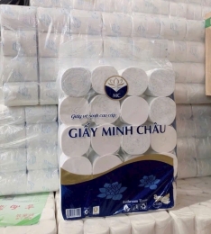 1 CÂY 10 BỊCH (20 cuộn) GIẤY VỆ SINH MINH CHÂU LOẠI 1 (T1) (Cây)