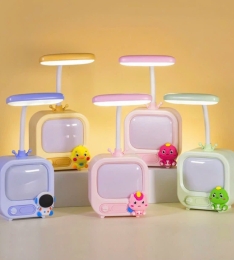 Đèn học led TIVI mini 2 chế độ kèm sticker nhiều hình cute, đèn ngủ Cs322 (T120) Mã Mới (Cái)