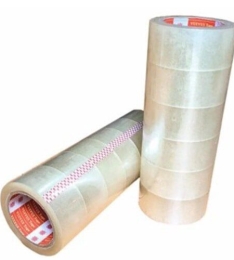 BĂNG KEO TRONG LOẠI 1 CHUẨN 100YARD LOẠI XỊN KO ĐỨT(LỐC=6 CUỘN))