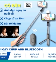 Gậy chụp ảnh selfie Ydu 3 chân Ko kèm remote, xoay 360 độ, chụp ảnh du lịch, livetream (T100) (Cái)