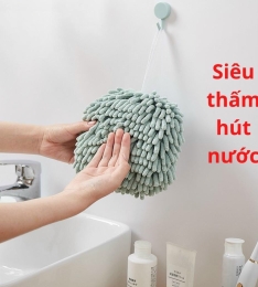 Khăn lau tay nhà bếp nhà tắm bông mềm siêu thấm hình san hô (T350) (Cái)