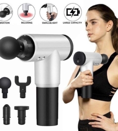 Máy Massage Gun chế độ trị nhức mỏi vai gáy, đau giãn cơ súng nhỏ (T20) (Cái)