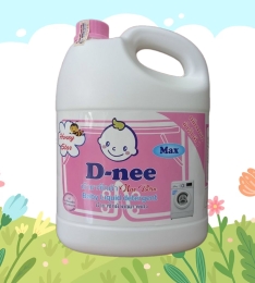 Nước Giặt xả quần áo D-NEE BABY 2IN1 Max công nghệ Thái 3800ml (T4) (Can)