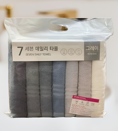 Set 7 khăn tắm cotton xuất khẩu dư bán rẻ (T60) (Sét)