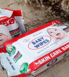 KHĂN GIẤY ƯỚT MỀM MỊN HÌNH EM BÉ BABY WIPES 