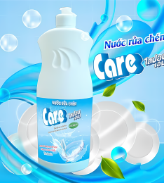 Nước rửa chén hương chanh Care 800ml (T24) - (Chai)