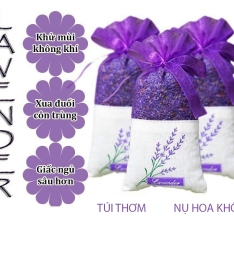 TÚI THƠM LAVENDER ĐỂ XE HƠI, PHÒNG KHÁCH(BỌC CỘT NƠ CAO CẤP)