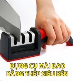 Dụng cụ mài dao 3 rãnh 3 cấp độ inox(sharpener) (T288)