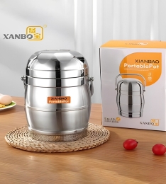 Cà Mèn Giữ Nhiệt Phình 1.6L INOX 304 XANBO Chính hãng (T36)