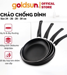 CHẢO CHỐNG DÍNH GOLDSUN ELMICH 14 CM CAO CẤP (Cái)