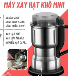 Máy xay hạt, bột ngũ cốc, xay gia vị bằng inox có tay cầm (T30) (Cái)