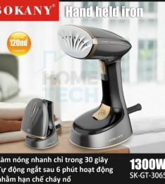 Bàn Là Hơi Nước Sokany SK GT-3065 Diệt khuẩn gây mốc vải tới 99,9% Công suất 1300W (T20) (Cái)